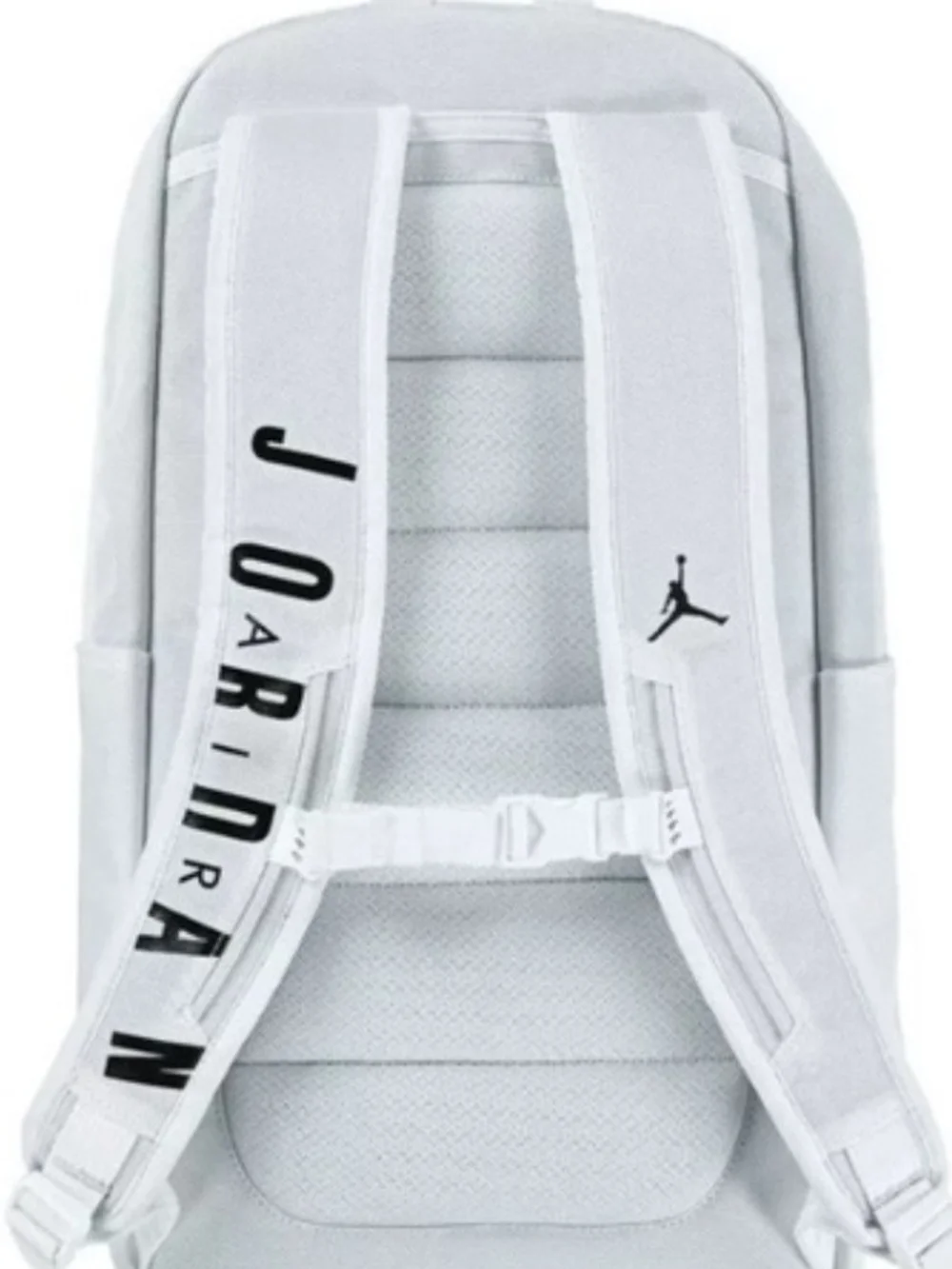 Nike Jordan Fluid Jumpman Large White Backpack Laptop Gym Workout School Bag